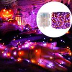 LED Halloween String Lights Orange Battery Outdoor Indoor Garden Party Decor