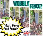 RSL Easy Fence Post Repair - Support Offset In Spike Goes Past Old Concrete 