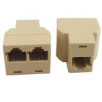RJ45 Ethernet Network Cable Splitter LAN RJ-45 Cat5 GIGABIT Connector Adaptor