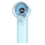 Eastcoo Handheld Misting Fan, Mini Portable Water Spray Fan with 5 F10, Blue