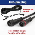 5 Meter Extension Cable for Solar Spotlight Waterproof Cable 2 Pin Male to Femal