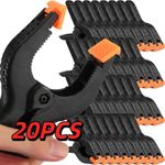 20X Heavy Duty Spring Clamps 2" 3" 4" Set Market Tarpaulin Quick Nylon Clips UK