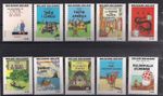 Belgium 2007 TINTIN Covers complete set from sheet VF MNH stamps (see 3 photos)