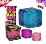 Nice Cube Nee Doh Stress Ball Sensory Toys Needohs Fidget Anxity Groovy Blue