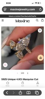 Sterling Silver Wedding Set