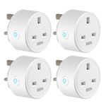 WiFi Smart Plug 4 Pack 13A Alexa Google Home Timer UK Socket 3120W 2.4Ghz UK