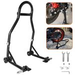 Heavy Duty Rear Motorcycle Paddock Stand Black Motorbike Stand Free Bobbin Hooks
