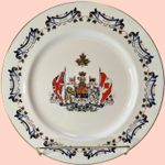 Aynsley England Bone China 1967 Centennial of Canadian Confederation Plate 10"