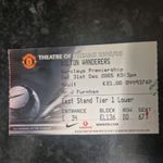 Man Manchester United Utd vs Bolton Wanderers 2005 FA Premier League Ticket 