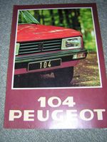 PEUGEOT 104 SALES BROCHURE 1978
