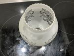 Bulbous Victorian Style Oil Lamp Or Electric Lamp Shade.  Art Nouveau style deco