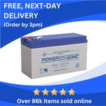 PowerSonic 12V 7Ah Fire Retardant AGM Battery | Emergency Lighting, Fire Alarm
