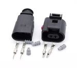 VW AUDI VAG 2 Pin Male & Female Connector Sensor Plug Kit 1J0973802 1J0973702 UK