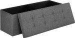 Seat Pouffe with Storage SPF77K in Dark Grey
