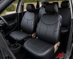 Quality Full Set Black Car Seat Covers Leatherette Protectors HQ For Toyota