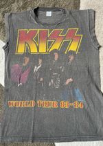Kiss Rare Original Vintage 1983 Lick it Up Tour t-shirt 