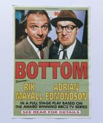 BOTTOM Rik Mayall & Adrian Edmondson - RARE & Original A5 Tour Flyer From 1993