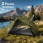 Night Cat 2 Man Tent Double Layer Waterproof Easy Setup Camping Outdoor