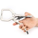 7" Automatic C-Clamp Self-Adjusting Quick Release Mole Grip Locking Plier