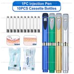 Magic Pen Injection Pen + 10pcs 3ml Empty Cassette Bottle Cartridges Sterile Kit