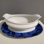 Vintage Andre Courreges Samourai Gravy Boat Sauce Porcelain Paris France