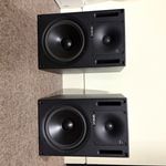 Genelec HT208B Active Studio Monitor Speakers Pair Black RCA XLR Wired