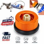 Camping Stove Adapter Butane Gas Converter Canister to Long Tank Connector