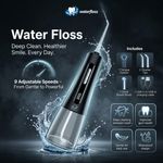 Cordless Dental Water Flosser with Jet Tips Oral Irrigator Floss Teeth Cleaner