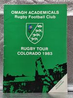 Omagh Academicals RFC Rugby Tour To Colorado 1983 Programme Brochure Magazine