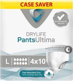 40 x Drylife Pants Ultima Large |Unisex Incontinence Pants | 4 Packs of 10