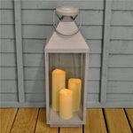 Smart Garden Oslo Lantern Battery Powered Timer Lantern - 61 x 20.5cm