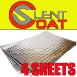 Silent Coat Car Door Boot Deadening Vibration Sound Proofing Damping Mat 4xSheet