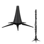 Professional Folding Clarinet Stand Holder, 5-legs A/B Clarinets Fixing Stand