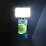 LED Selfie Light, Portable Clip-On Fill Light with 3 Lighting Modes