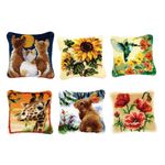 Flower/Animal Pattern Latch Hook Rug - Pillows Making