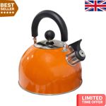 2L Lightweight Whistling Kettle with Heat-Resistant Handle - Ideal for Outdoors