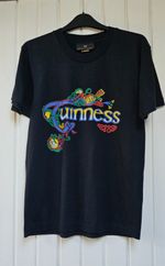Official Guinness T-Shirt  1993 Vintage. RARE Celtic Art Logo. Unisex Med