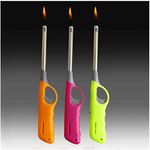 BBQ Lighter Gas Cooker Camping Refillable Candle Flame Lock Barbeque Random XMAS