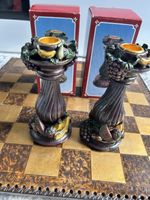 Candlesticks - French Pattern - In The Shape of A Fruit Vine Vintage Antique