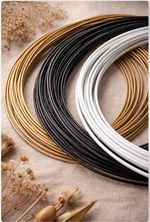 White or Gold Metal Hoop Rings 20–70cm Macrame Dreamcatcher Craft