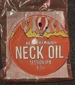 Beavertown Neck Oil Session IPA Plastic Round Pump Tbar Font Badge Fish Eye Lens