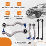 Front Lower Suspension Wishbone Control Arms Links Kit For BMW 5 Series E60 E61