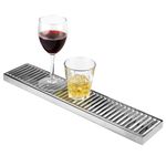 Stainless Steel Long Drip Tray | Back Bar Drip Tray 10cm x 50cm