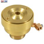 Swimming Pool Spa Brass Deck Jet Fountain Crown Nozzle 1-Hole with Grounding Lug