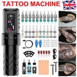 Tattoo Pen Kit, Wireless Rotary Tattoo Gun Kit, LED Color Screen Tattoo Machine