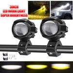 Motorcycle Led Auxiliary Fog Spot Light Lamp Honda Triumph BMW KTM YAMAHA SUZUKI