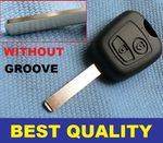 FOR PEUGEOT 2 BUTTON KEY REMOTE FOB CASE 107 207 307 206 306 406 Without Groove 