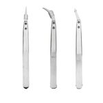 Precision Ceramic Tipped Tweezers Non-Conductive Heat Resistant Anti-Static