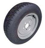 TRAILER WHEEL AND TYRE 155 70 R12 5 STUD 112 PCD 20MM OFFSET BRIAN JAMES