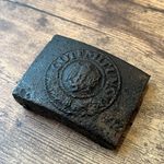 Former German Army Enlisted Belt Buckle 2.4 in WWII Military Original Me